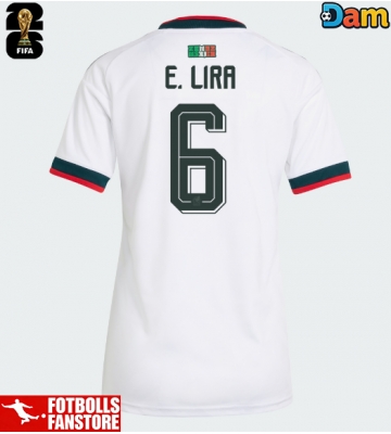 Mexiko Erik Lira #6 Bortatröja Dam VM 2026 Kortärmad